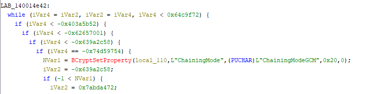 A section of computer code displayed in a text editor, featuring conditional statements and variable assignments, with syntax highlighting for keywords, numbers, and operators.