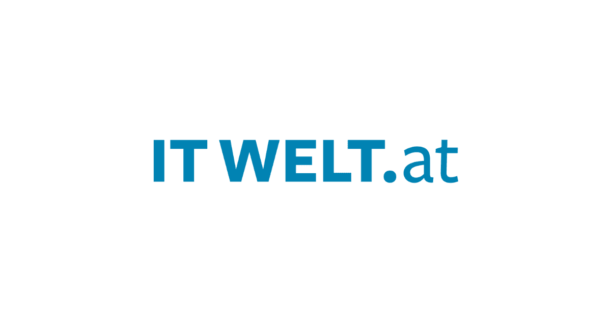 The image features the logo of IT WELT.at in a bold, blue font. The text is displayed on a white background, with the words 'IT WELT' appearing in larger letters and followed by '.at' in a smaller size, indicating the website domain.