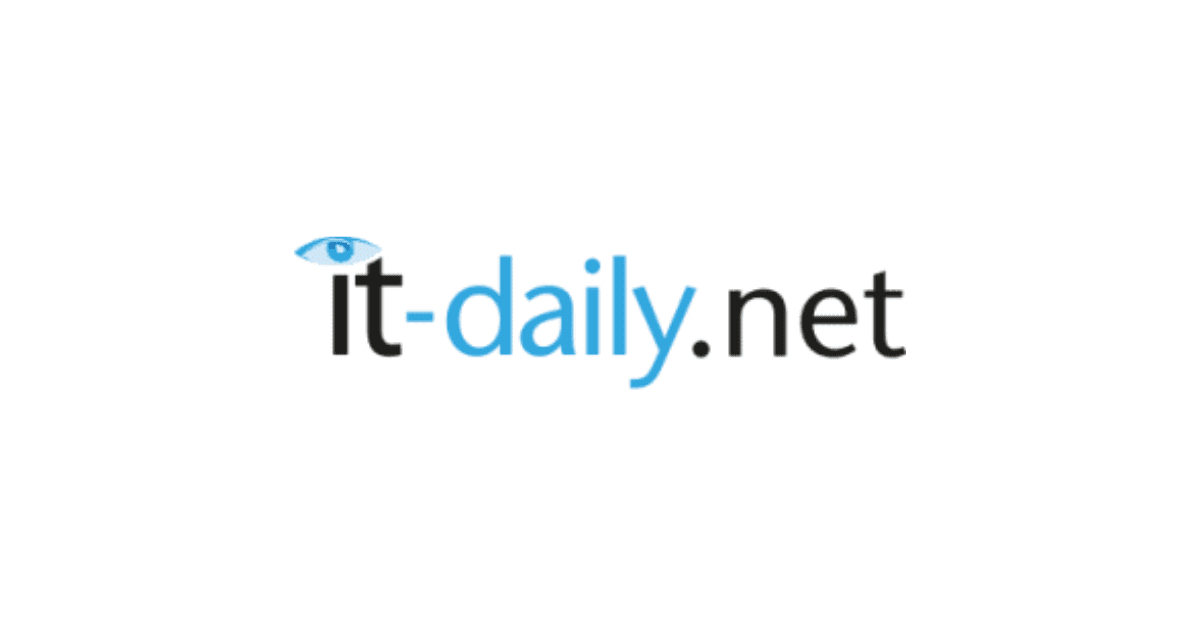 The logo for IT-Daily.net features the text "it-daily.net" in black and light blue, with a blue eye symbol above the "i" in "it." The design is simple and modern, set against a white background.